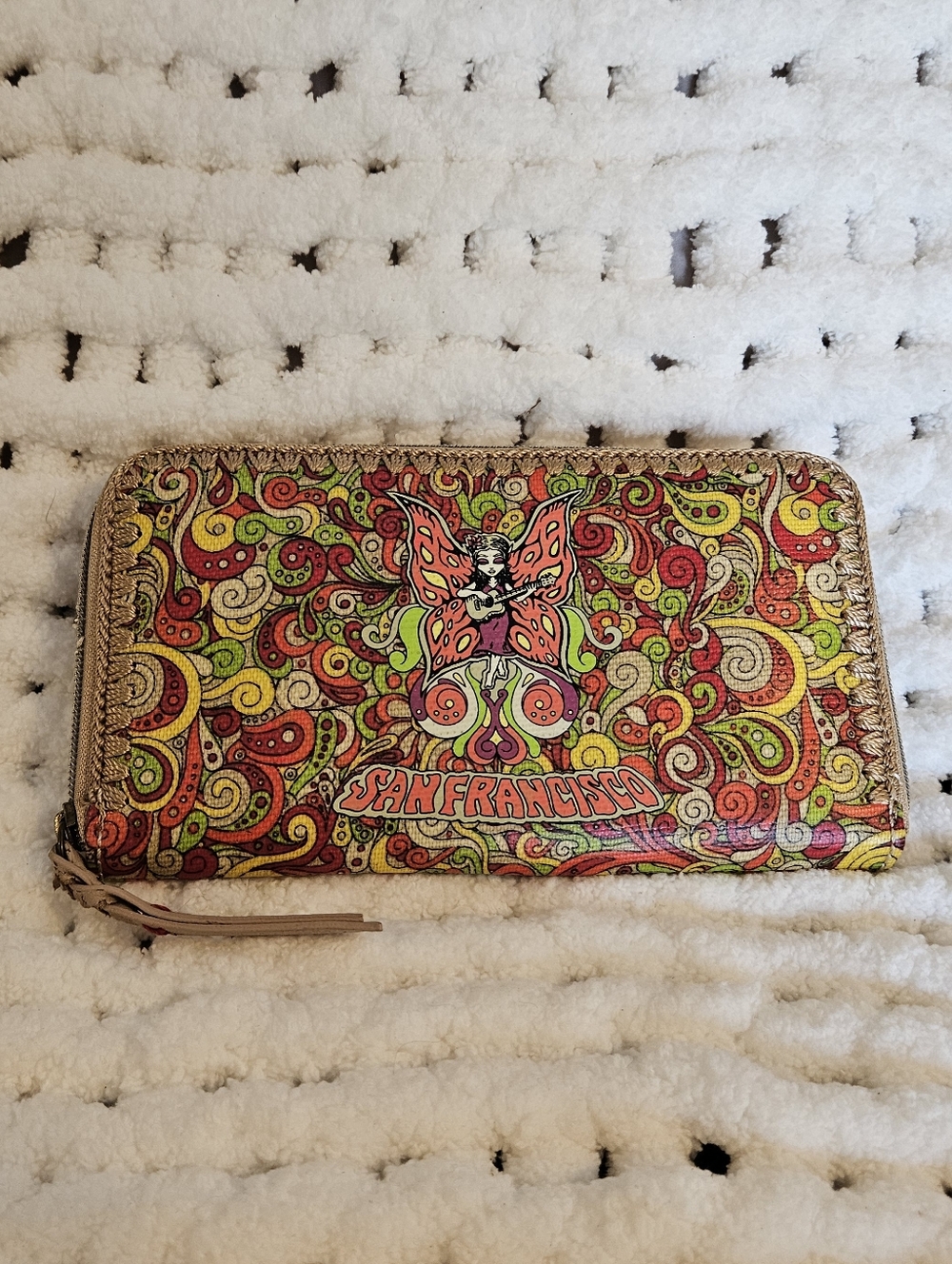 Sakroots Artist Circle San Francisco Psychedelic Zip Wallet